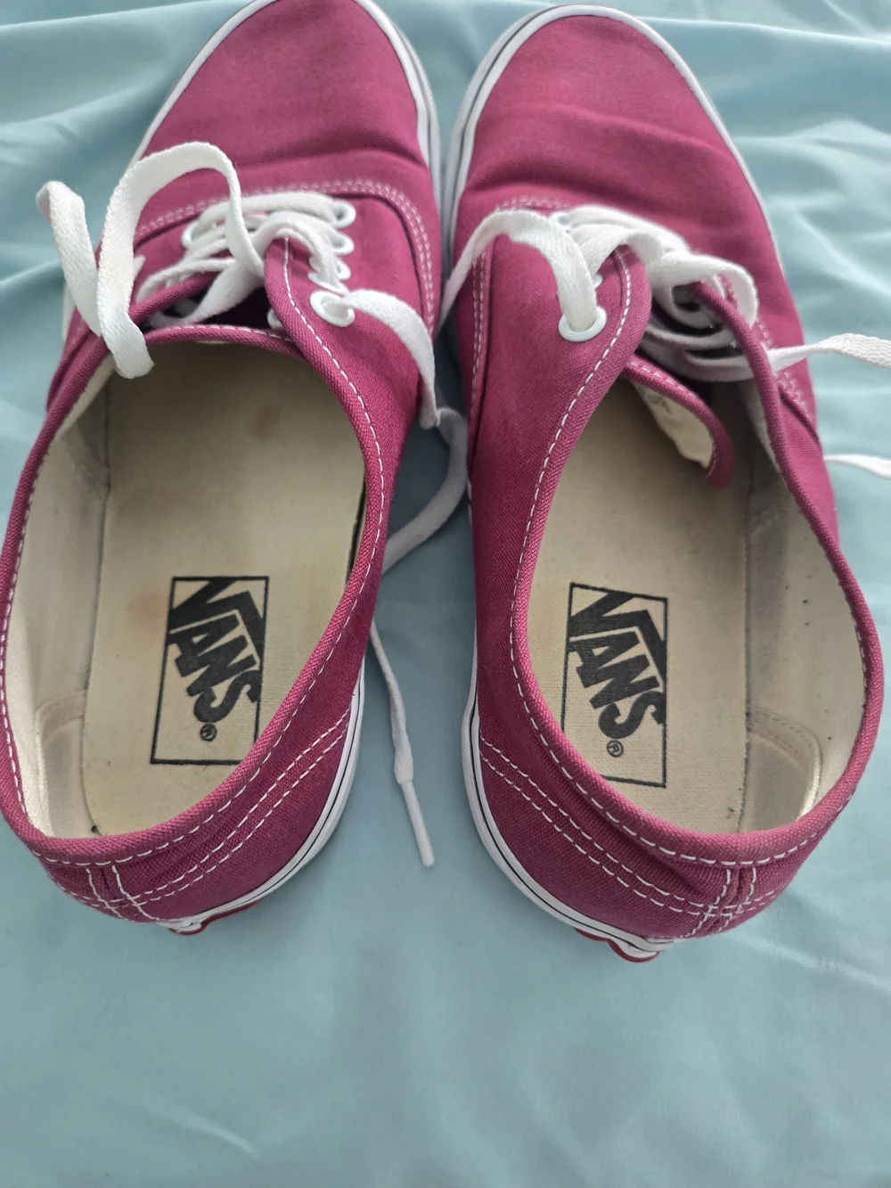 Vans Women’s Classic Lace-Up Sneakers in Berry Pink